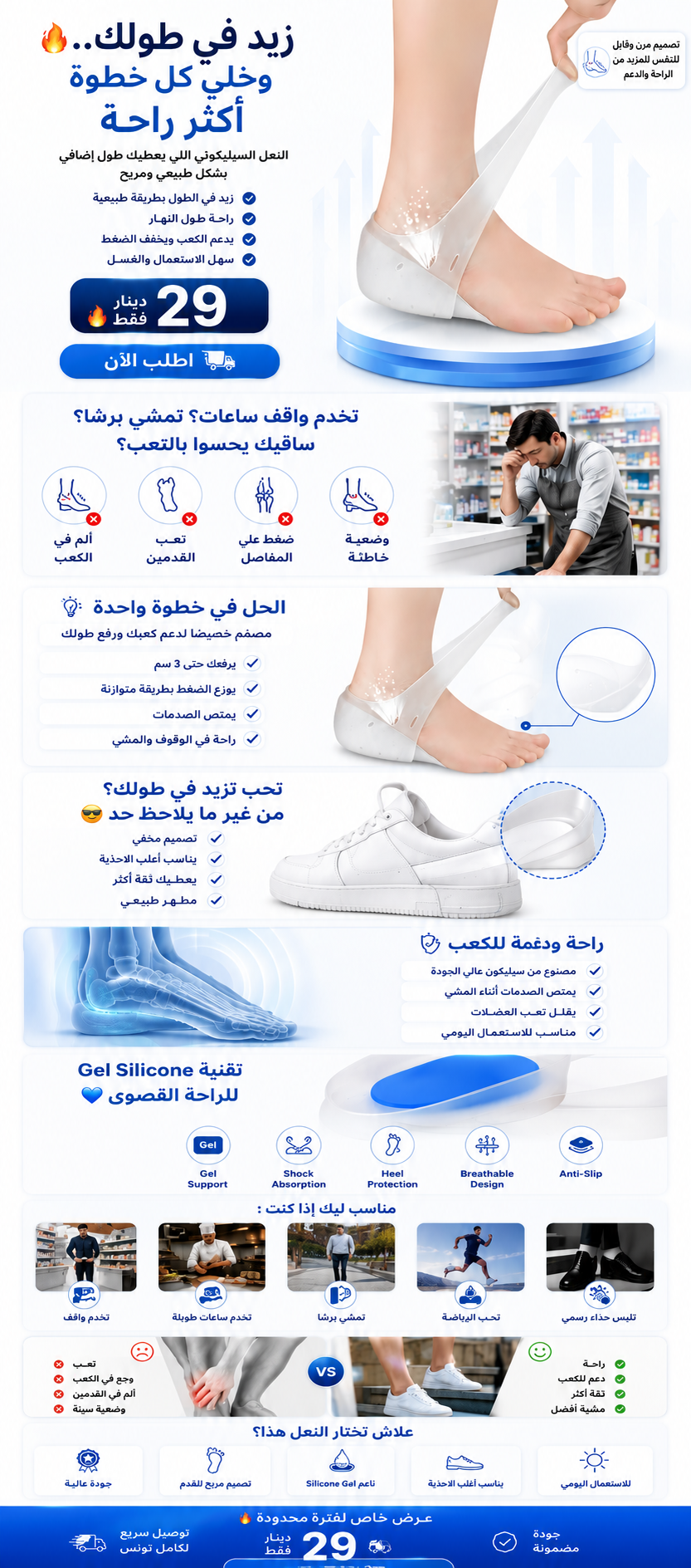 Landing image Semelles Gel Silicone