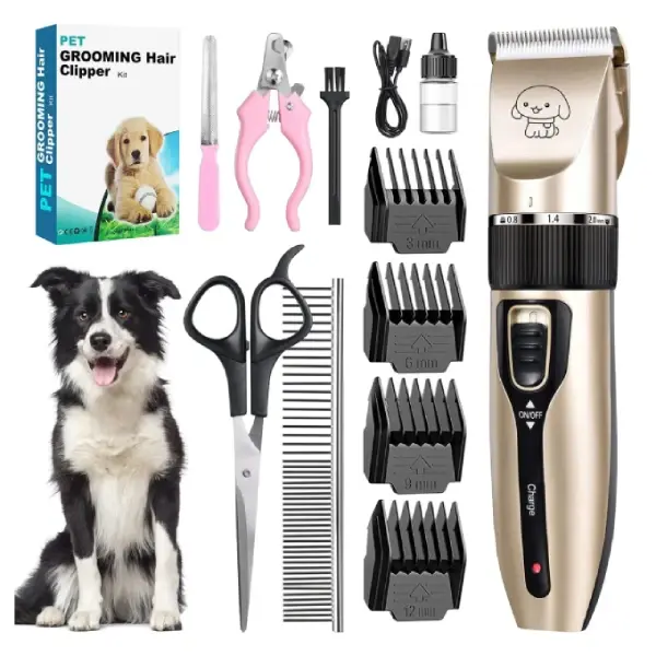 Kit Tondeuse à Cheveux et Toilettage pour Chats et Chiens