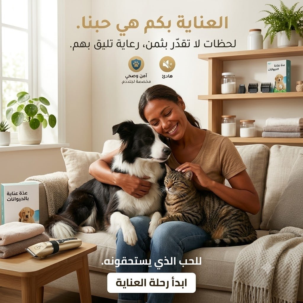 Kit Tondeuse à Cheveux et Toilettage pour Chats et Chiens