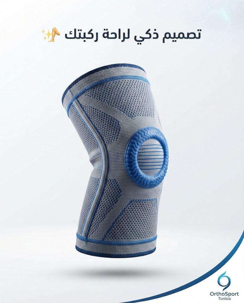 داعم الركبة الطبي مع دعم سيليكون