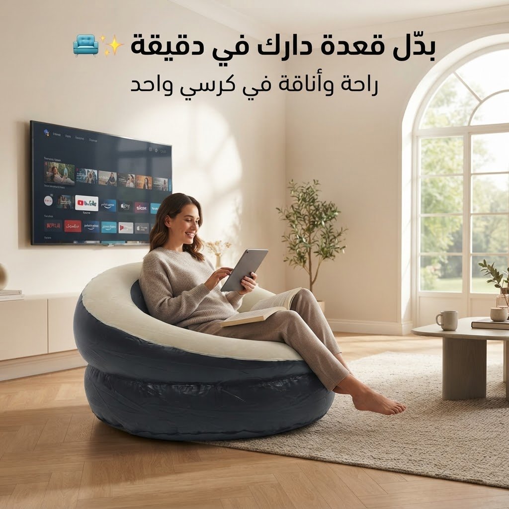 Fauteuil gonflable rond