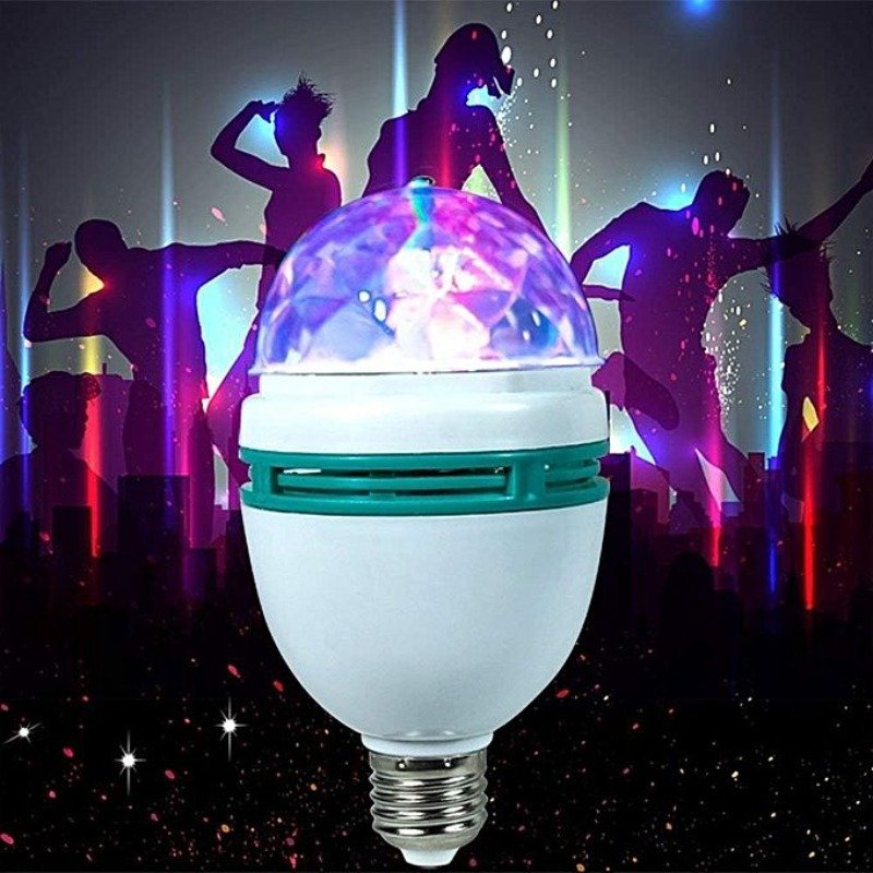 Ampoule Tournante Disco Led RGB 