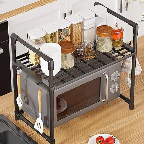 Étagère de rangement à micro-ondes